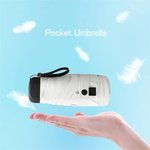 Portable Anti-UV Pouch Mini Umbrella Rain Women Windproof Durable 5 Folding Sun Umbrellas Portable Solar Female Parasol