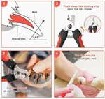 Dog Nail Clippers Nail Trimmer With Safety Guard Razor Sharp Blades Pet Grooming