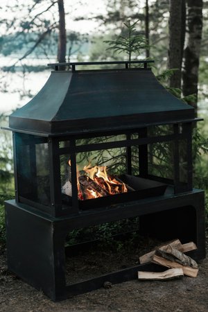 Outdoor Fire Pit (Steel Bowl)