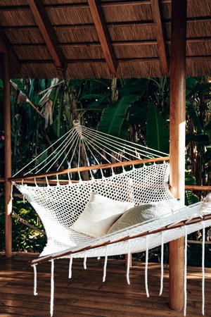 Outdoor Hammock with Wooden Frame