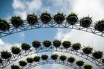 Metal Garden Arch with Planters
