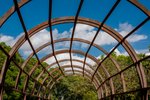 Metal Garden Arch with Planters