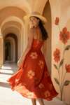 Midi Wrap Dress - Floral Print